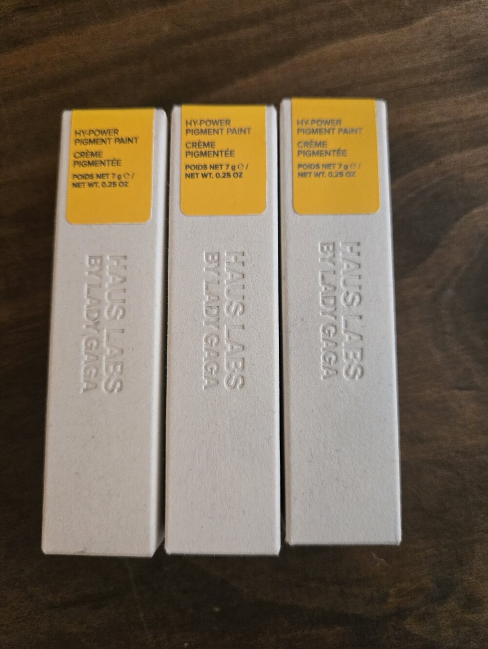 Set Of 3 Haus Labs By Lady Gaga Hy-power Pigment Paint - Citrine Matte